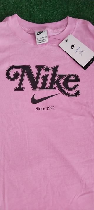 Camiseta Nike rosa mujer