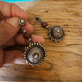 Aretes vintage tribales plata