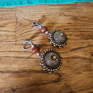 Aretes vintage tribales plata
