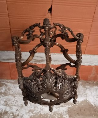 2 Antiguas lámpara bronce - Estilo vintage