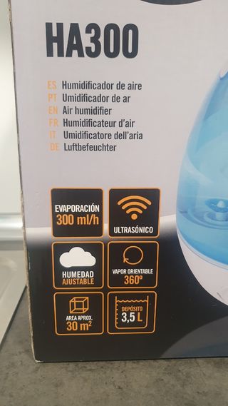 Humidificador Habitex 3,5 lts. Azul y Blanco