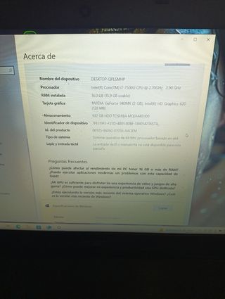Portátil Acer Aspire E15-575G Negro
