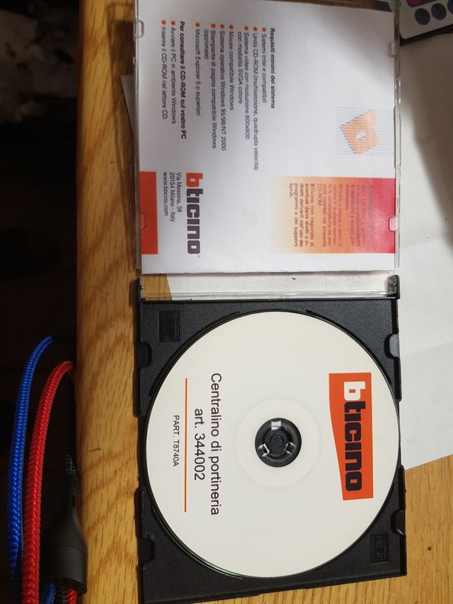 CD instalacion centralita Bticino 344002