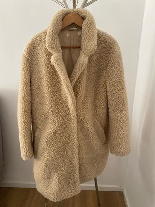 Abrigo borreguillo beige - Talla M