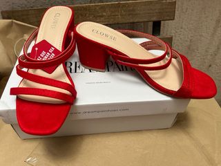 Sandalias rojas Clowse - Tacón - Talla 38