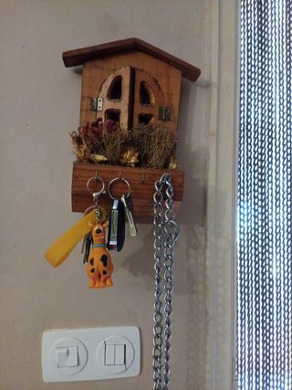 Colgador llaves madera vintage