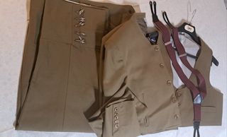 Traje completo corto rociero beige