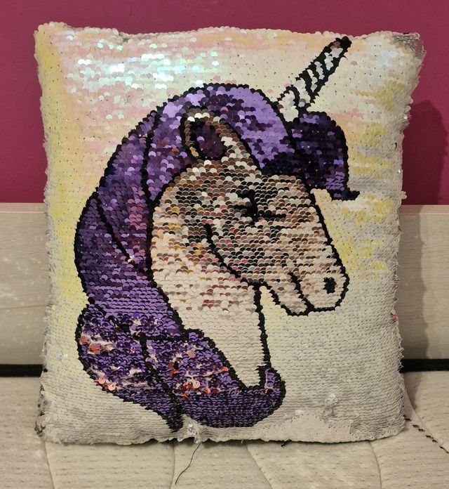 Cojín Unicornio Reversible