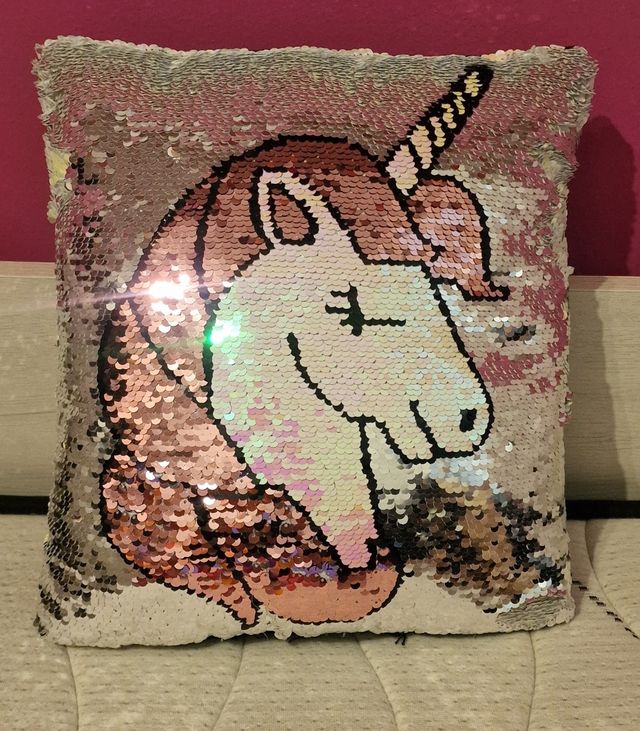 Cojín Unicornio Reversible