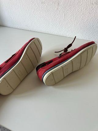 Zapatos náuticos Snipe rojos
