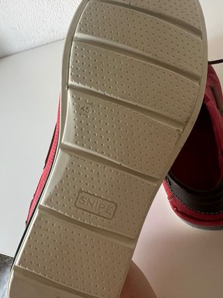 Zapatos náuticos Snipe rojos