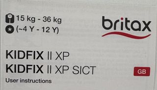 Silla coche Römer Britax 4-12 años