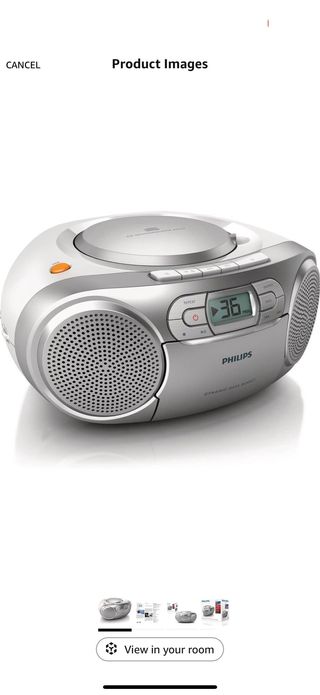 Minicadena Philips CD - Gris plata