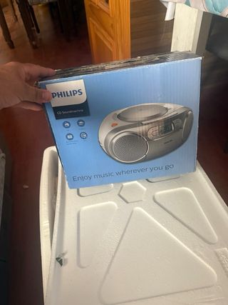 Minicadena Philips CD - Gris plata