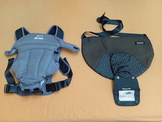 Cinturón conducir embarazada + Mochila portabebés 
