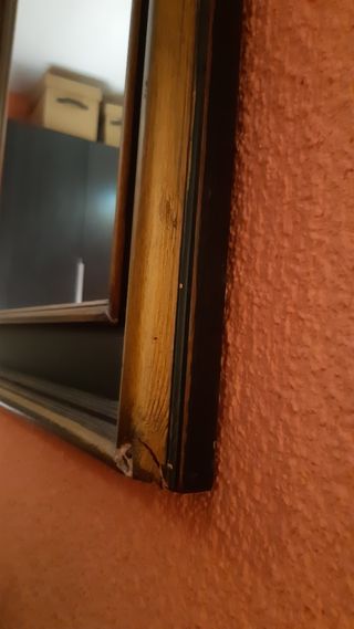 Espejo madera verde envejecido. SÓLO VENTA DIRECTA