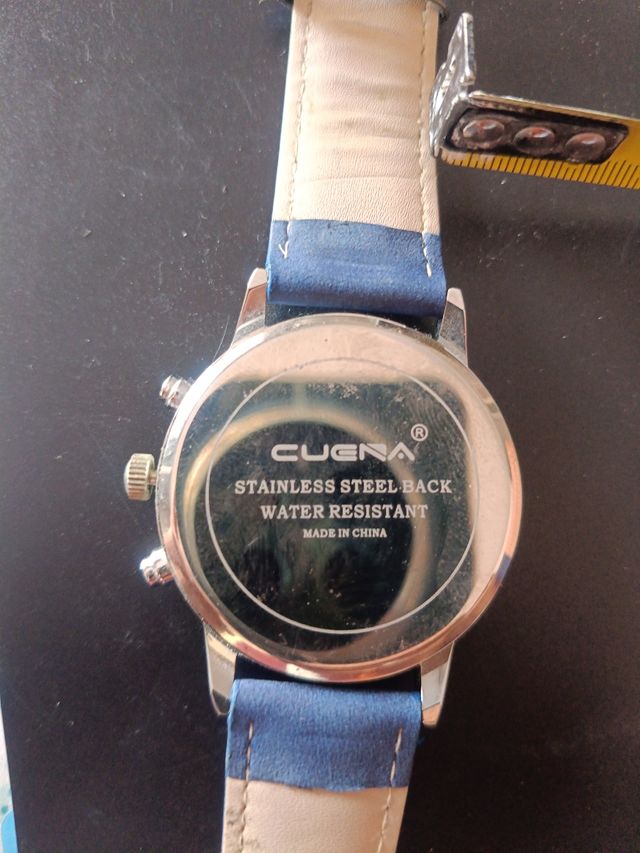 Reloj CUERA caballero azul