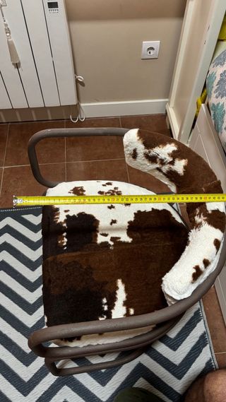 Silla estilo vaca - Hierro y tejido