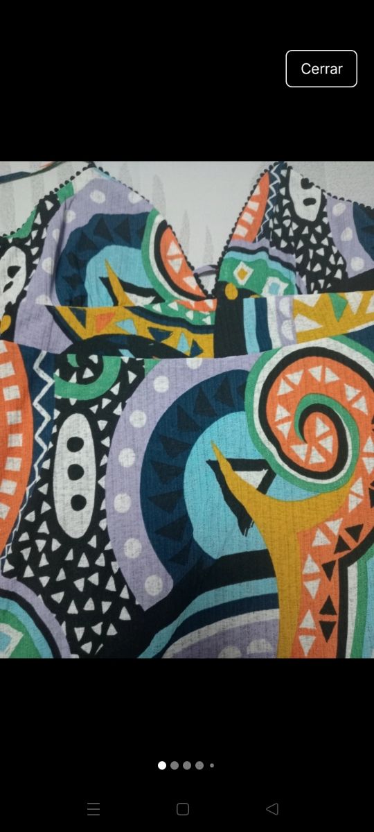 Vestido largo multicolor verano