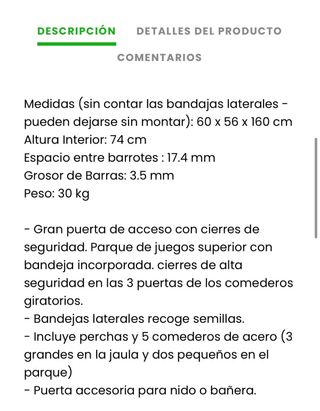 Jaula pajaros grande negra