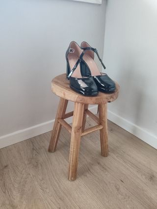 Zapatos negros tacón alto