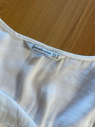 Blusa blanca manga 3/4