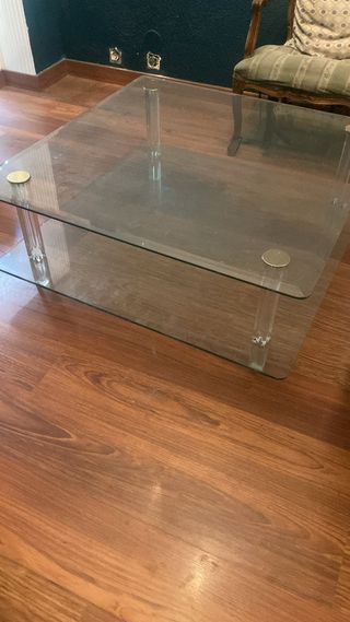 Mesa centro cristal - acrílica