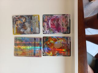 4 cartas Pokémon GX - buen estado (10€ por carta)