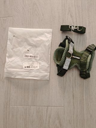 Arnés para perro pequeño DUCIM - Verde y blanco -