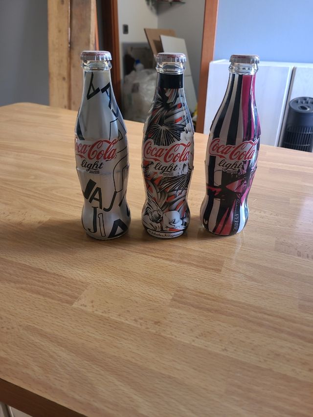 3 Bottigliette CocaCola Light ed. limitata