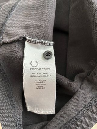 Polo Fred Perry negro