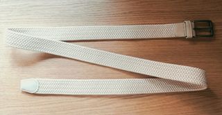 Cinturón elástico beige para hombre