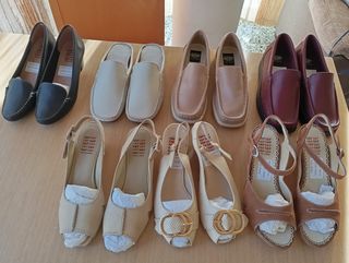 Zapatos S&P S&P beige y marrón