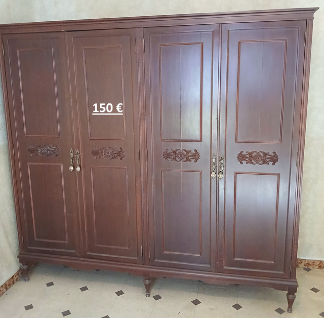 Armario 4 puertas madera