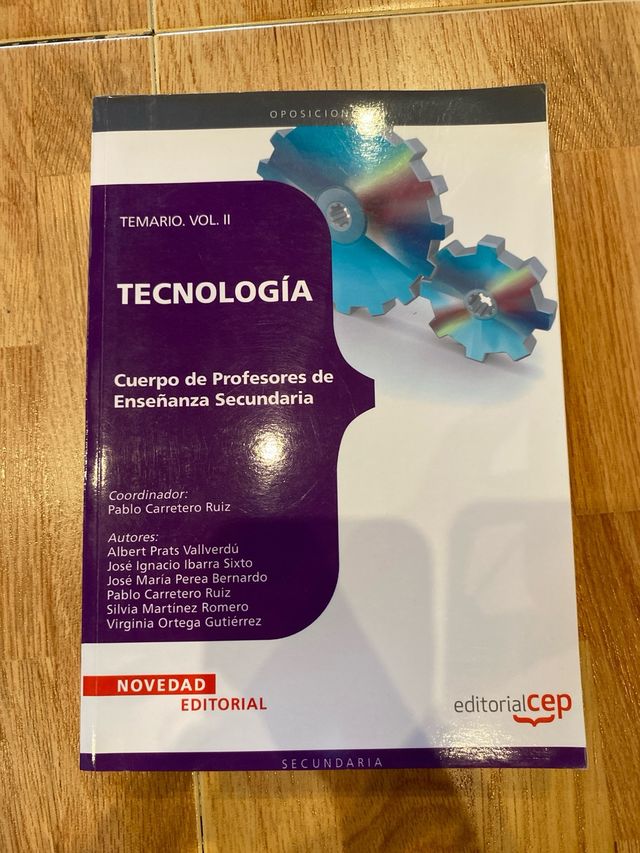 Tecnologia. Cuerpo de profesores de enseñanza 2º