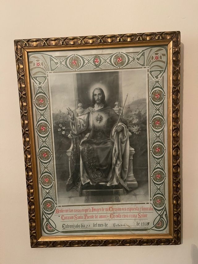 Cuadro Sagrado Corazón Jesús (1913)