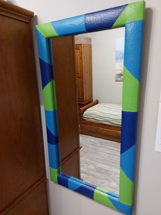 ESPEJO POLIPIEL AZUL Y VERDE