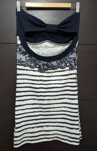 Vestido Navy Lois azul y blanco