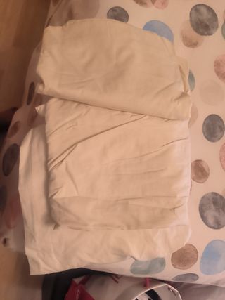 Sábana bajera 90cm amarillo algodón amarillo