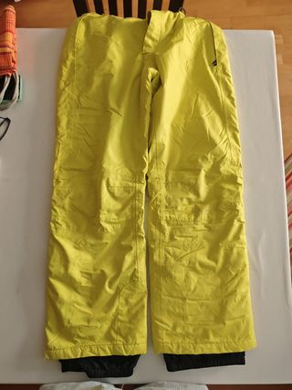 Pantalones nieve crivit amarillos talla 146/152