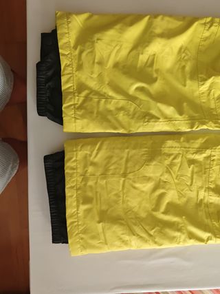 Pantalones nieve crivit amarillos talla 146/152