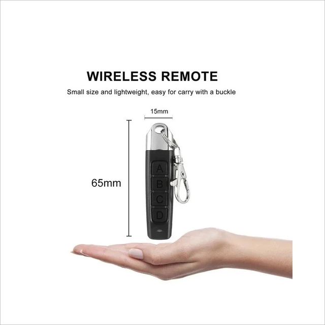 Control remoto puerta garaje 433MHz