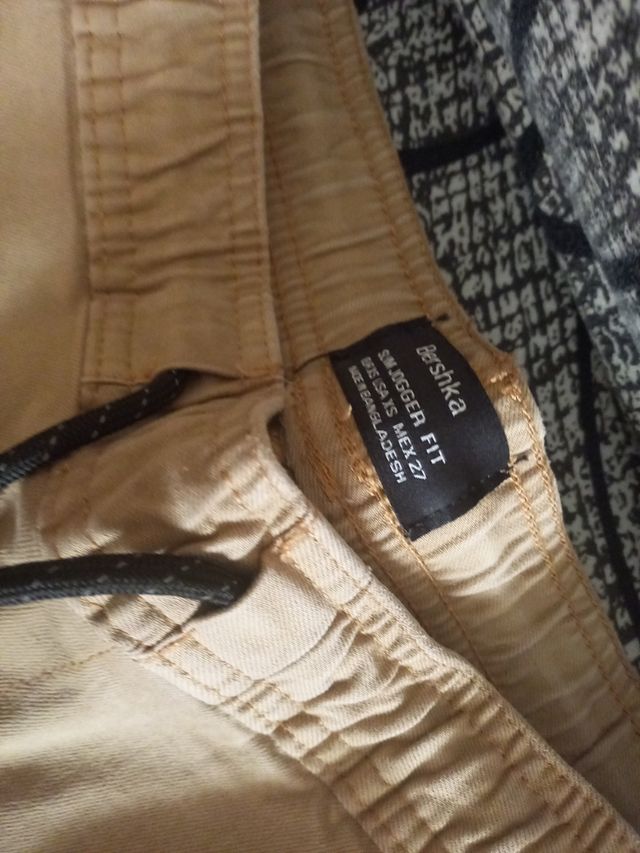 Pantalón slim beige XS