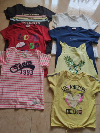 7 Camisetas niña 12 años