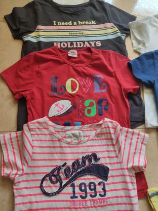 7 Camisetas niña 12 años