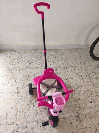 Silla Triciclo paseo niña Smartrike rosa - casi