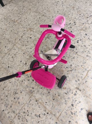 Silla Triciclo paseo niña Smartrike rosa - casi