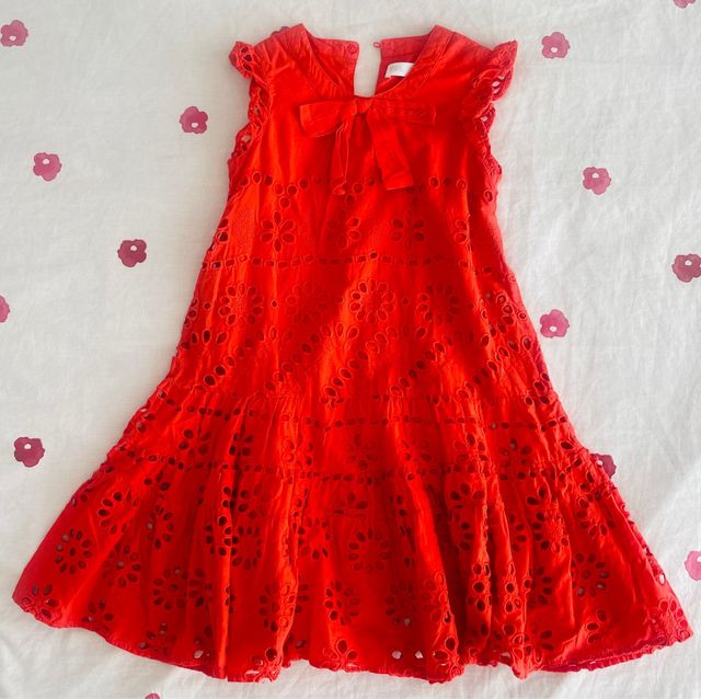 Vestido niña ZARA 7 años - Rojo