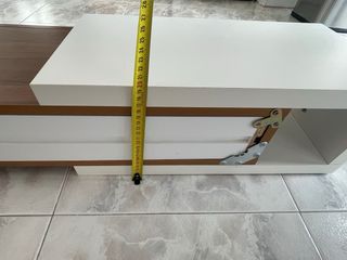 Mueble recibidor madera blanco-marrón