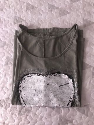 Camiseta tirantes lentejuelas 